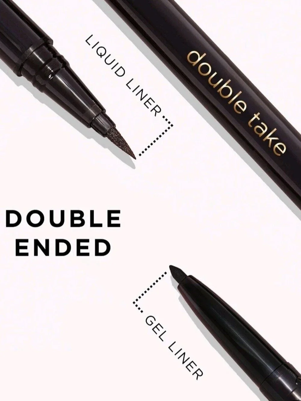 Tarte Double Take Eyeliner Liquid & Gel Liner Duo .0035oz Full Size BNIB Black.